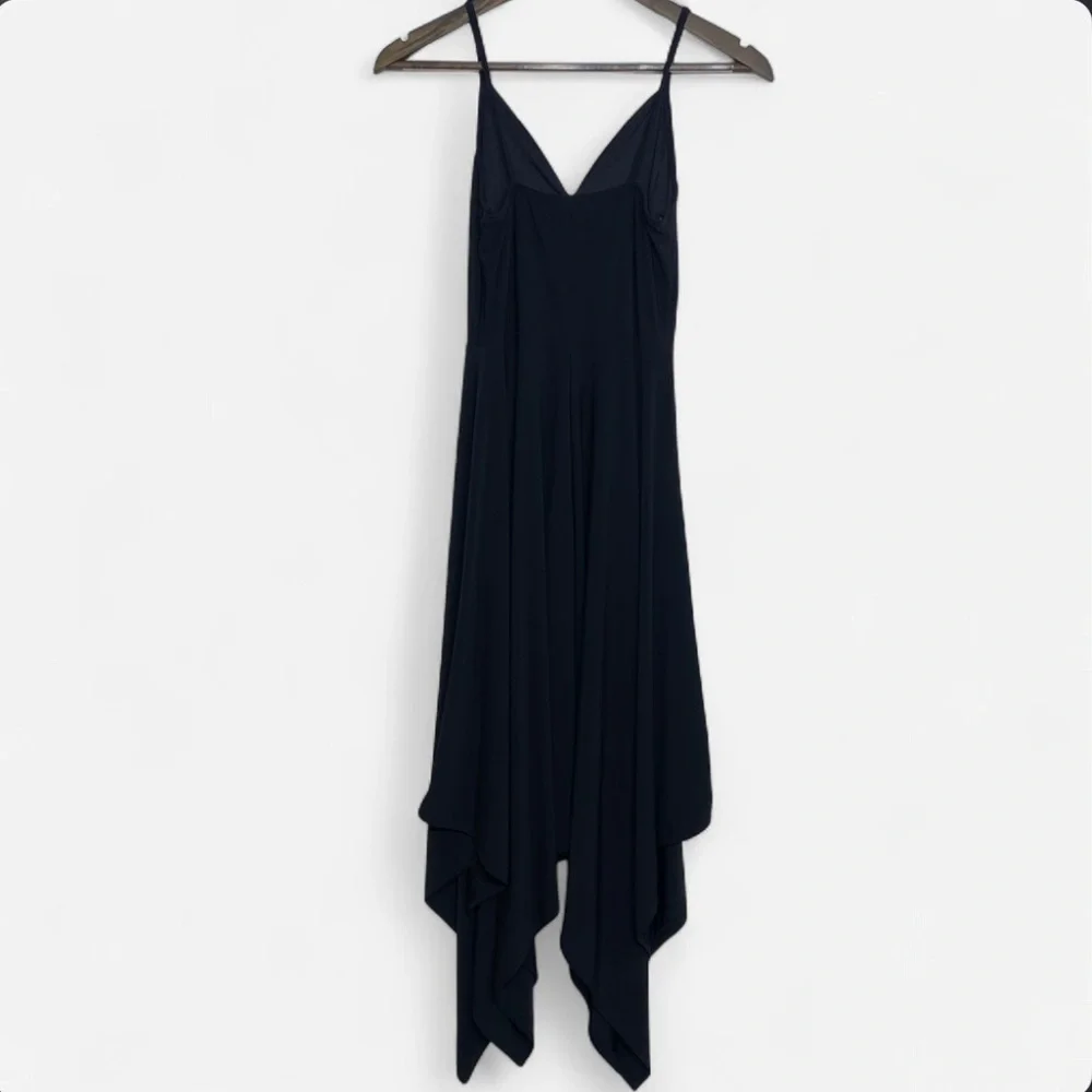 Urban Rose Asymmetrical Black Spaghetti Strap Dress Juniors Size Medium